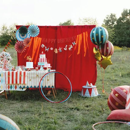 Happy Birthday Banner Circus 2,75m van Partydeco koop je bij Partywinkel