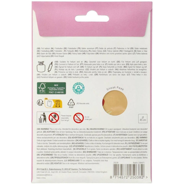 Happy Birthday Helium Ballon Emoij Leeg 45cm van Folat koop je bij Partywinkel