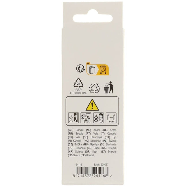 Happy Birthday Kaars 6 Jaar 7cm van Folat koop je bij Partywinkel