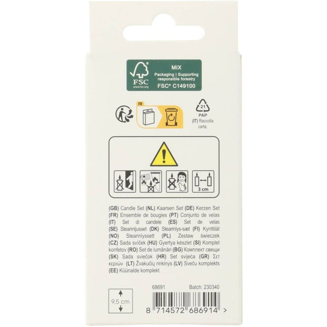 Happy Birthday Kaarsen Zwart van Folat koop je bij Partywinkel