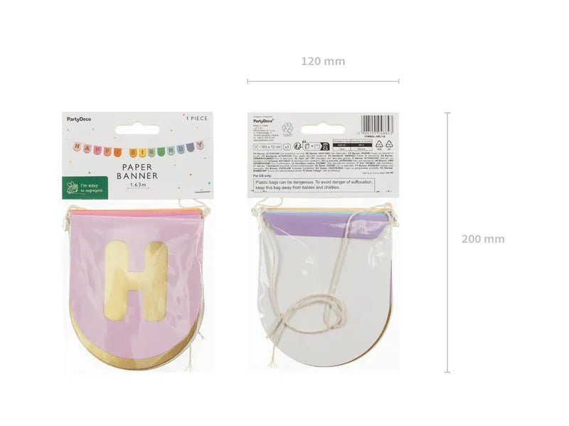 Happy Birthday Letterslinger 2,13m van Partydeco koop je bij Partywinkel