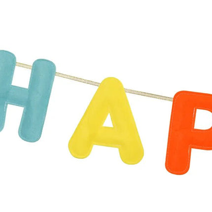 Happy Birthday Letterslinger Gekleurd Vilt 3m van Partydeco koop je bij Partywinkel