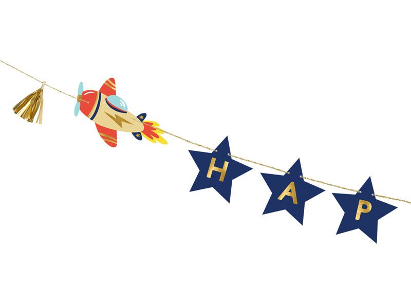 Happy Birthday Letterslinger Space 3m van Partydeco koop je bij Partywinkel