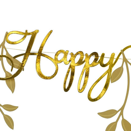 Happy Birthday Slinger Bloemen 1,3m van Partydeco koop je bij Partywinkel