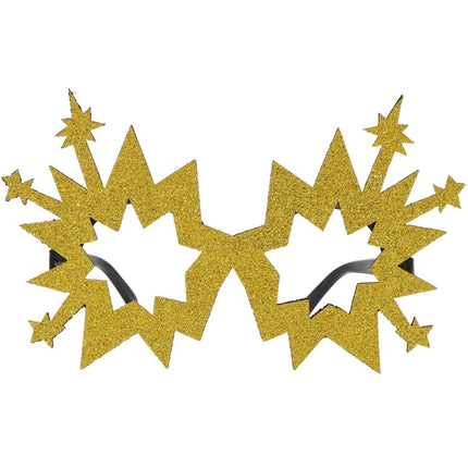 Happy New Year Bril Goud Vuurwerk van Folat koop je bij Partywinkel