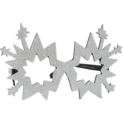 Happy New Year Bril Zilver Vuurwerk van Folat koop je bij Partywinkel