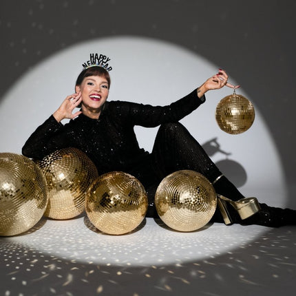 Happy New Year Haarband 15,5cm van Partydeco koop je bij Partywinkel