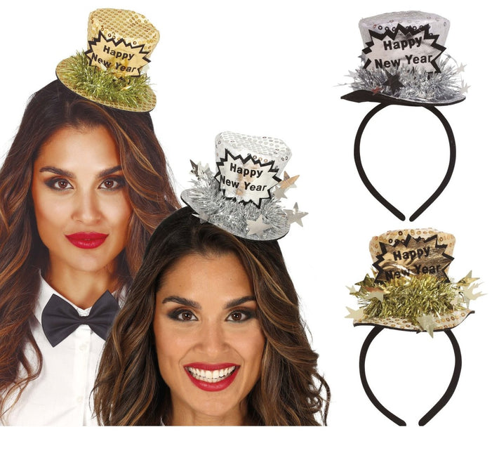 Happy New Year Hoed 21cm van Fiestas Guirca koop je bij Partywinkel
