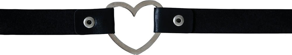 Hart Ketting Zwart Zilver van Fiestas Guirca koop je bij Partywinkel