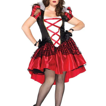 Hartenkoningin Jurk Dames Plus Size Leg Avenue van Leg Avenue koop je bij Partywinkel