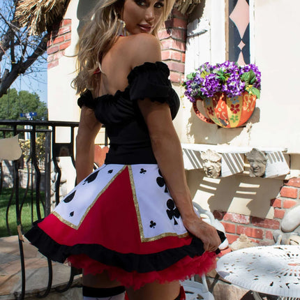 Hartenvrouw Jurk Zwart Rood Dames Leg Avenue van Leg Avenue koop je bij Partywinkel