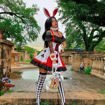 Hartenvrouw Jurk Zwart Rood Dames Leg Avenue van Leg Avenue koop je bij Partywinkel