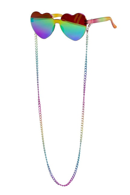 Hartjes Bril Regenboog 2 delig van Wilbers & Wilbers koop je bij Partywinkel