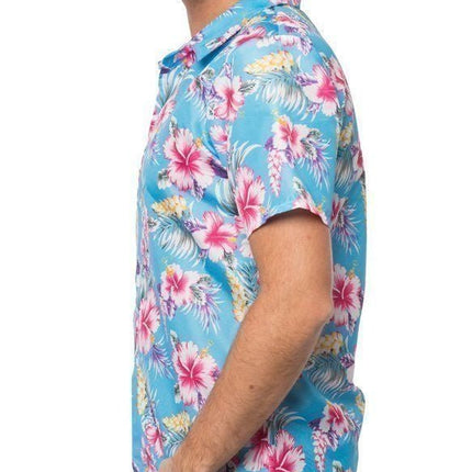 Hawai Shirt Blauw van Partychimp koop je bij Partywinkel