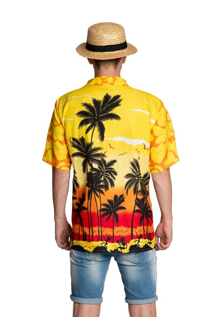 Hawai Shirt Paradise Geel van Partychimp koop je bij Partywinkel