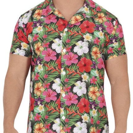 Hawaii Blouse Heren Bloemen van Fiestas Guirca koop je bij Partywinkel