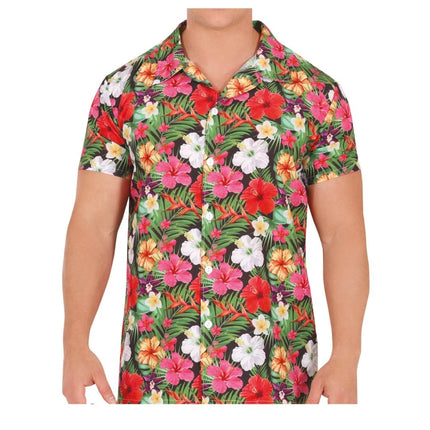Hawaii Blouse Heren Bloemen van Fiestas Guirca koop je bij Partywinkel