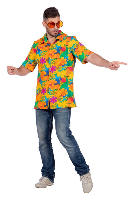 Hawaii Blouse Hibiscus van Wilbers & Wilbers koop je bij Partywinkel