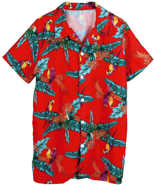 Hawaii Blouse Papegaaien van Fiestas Guirca koop je bij Partywinkel