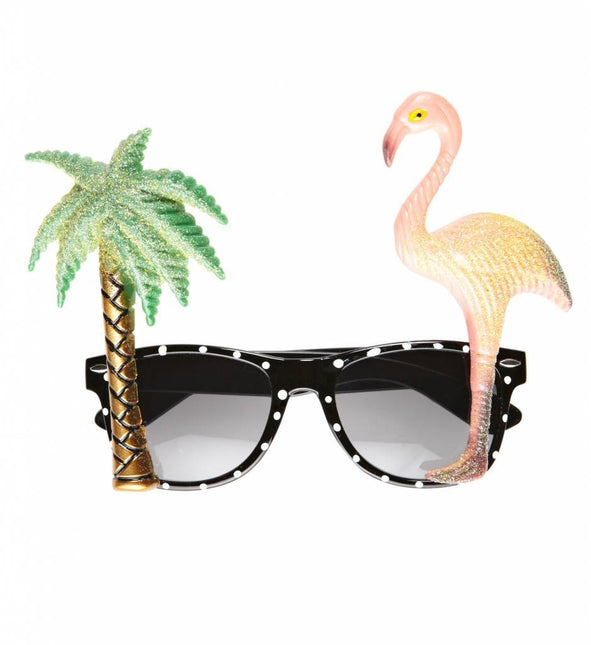 Hawaii Bril Flamingo van Smiffys koop je bij Partywinkel