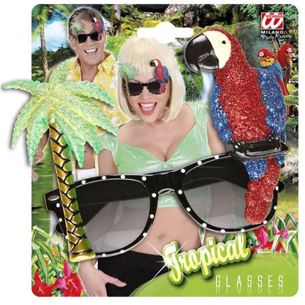 Hawaii Bril Gekleurd van Widmann koop je bij Partywinkel