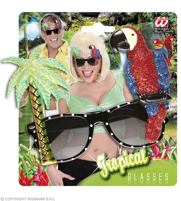 Hawaii Bril Gekleurd van Widmann koop je bij Partywinkel