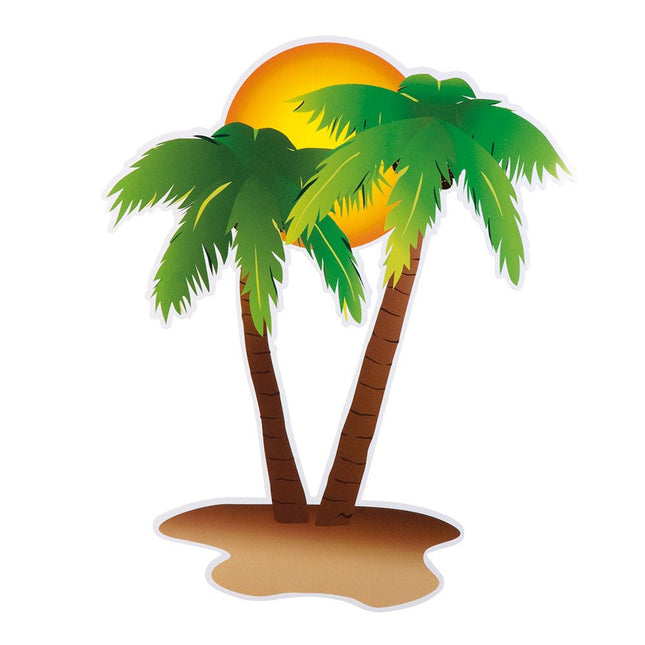 Hawaii Decoratie 35cm 4st van Boland koop je bij Partywinkel