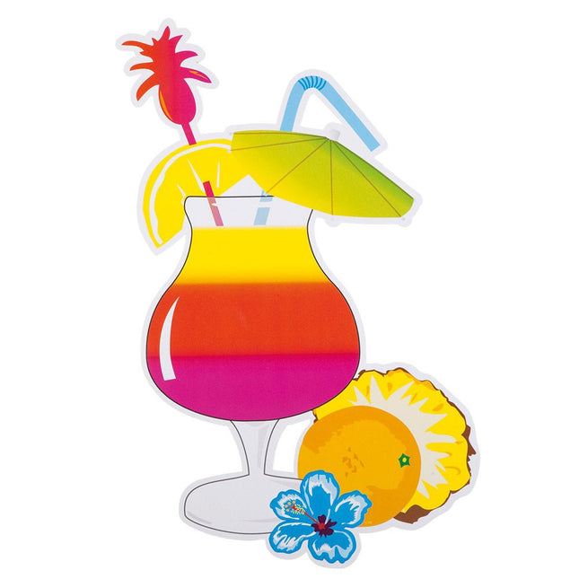 Hawaii Decoratie 35cm 4st van Boland koop je bij Partywinkel