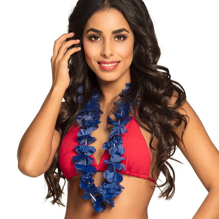 Hawaii Krans Blauw van Boland koop je bij Partywinkel