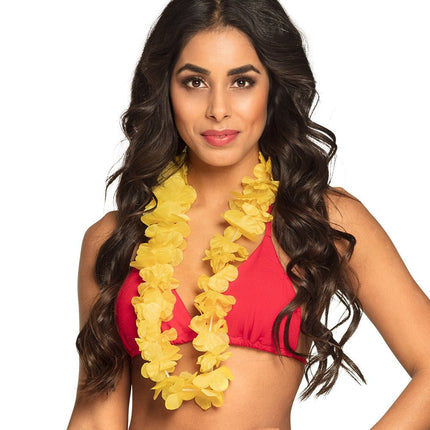 Hawaii Krans Geel van Boland koop je bij Partywinkel