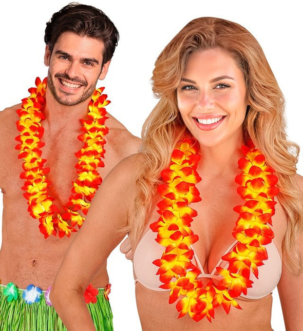 Hawaii Krans Oranje van Widmann koop je bij Partywinkel