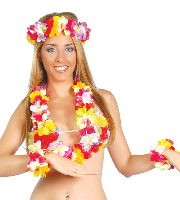 Hawaii Krans Set Classic 4 delig van Fiestas Guirca koop je bij Partywinkel