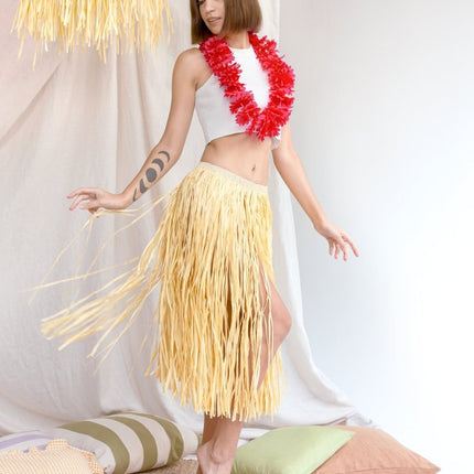 Hawaii Rok Bruin Stro van Partydeco koop je bij Partywinkel
