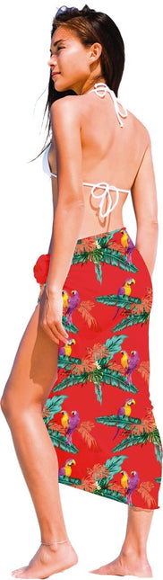 Hawaii Sarong Rood van Fiestas Guirca koop je bij Partywinkel