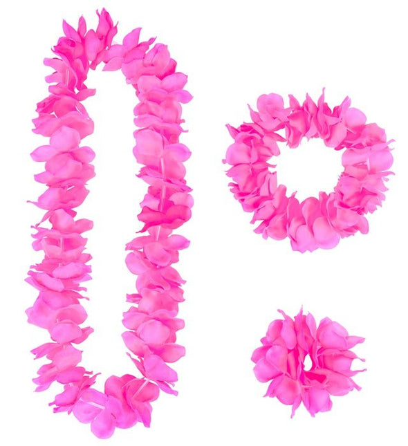 Hawaii Set Roze van Widmann koop je bij Partywinkel