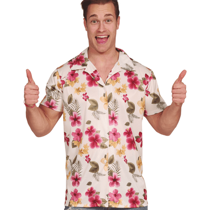 Hawaii Shirt Bloemen van Fiestas Guirca koop je bij Partywinkel