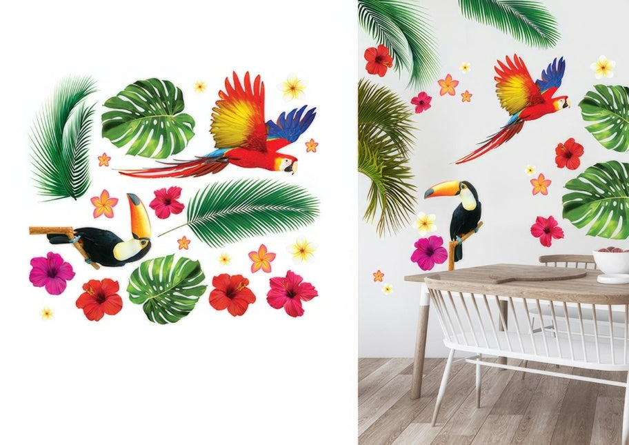 Hawaii Sticker 80cm van Fiestas Guirca koop je bij Partywinkel