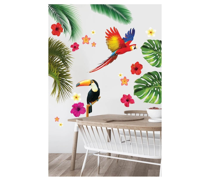 Hawaii Sticker 80cm van Fiestas Guirca koop je bij Partywinkel