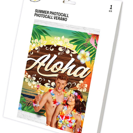 Hawaii Wanddecoratie Aloha 2,2m van Fiestas Guirca koop je bij Partywinkel
