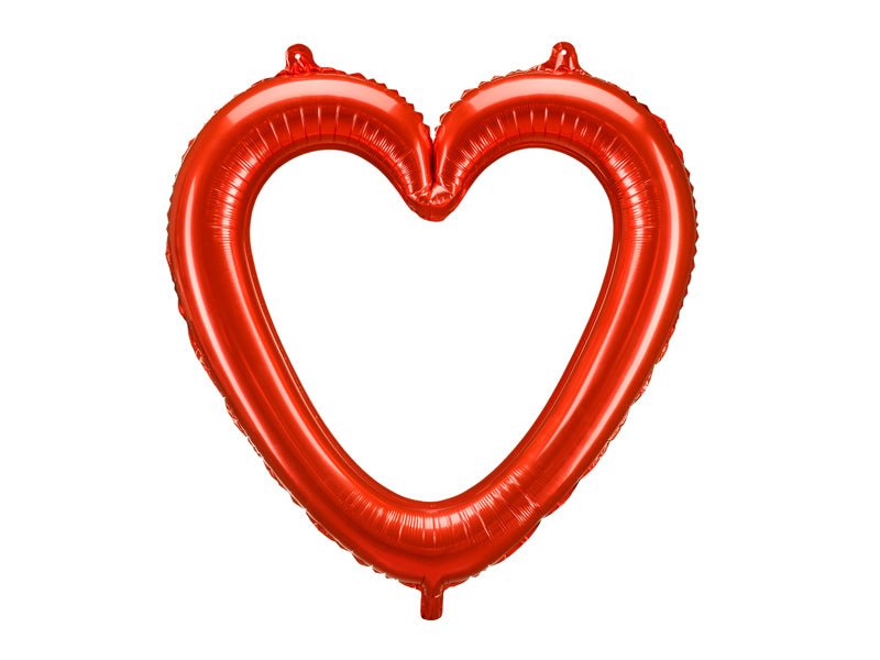 Hart Helium Ballon Rood 86cm van Partydeco koop je bij Partywinkel