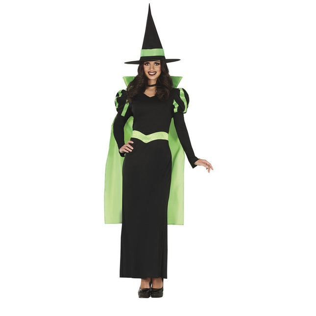 Heks Halloween Kostuum Dames Groen van Fiestas Guirca koop je bij Partywinkel