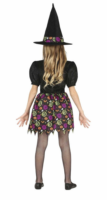 Heks Halloween Kostuum Meisje Pompoen van Fiestas Guirca koop je bij Partywinkel