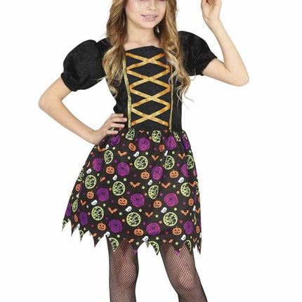 Heks Halloween Kostuum Meisje Pompoen van Fiestas Guirca koop je bij Partywinkel