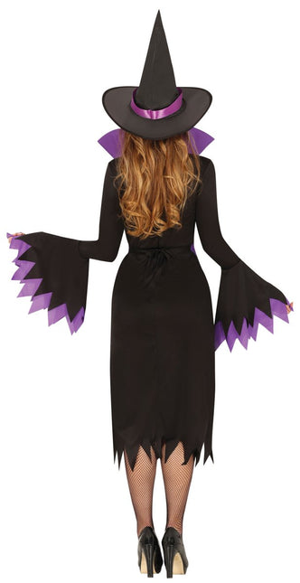 Heks Jurk Zwart Paars Dames Heks van Fiestas Guirca koop je bij Partywinkel