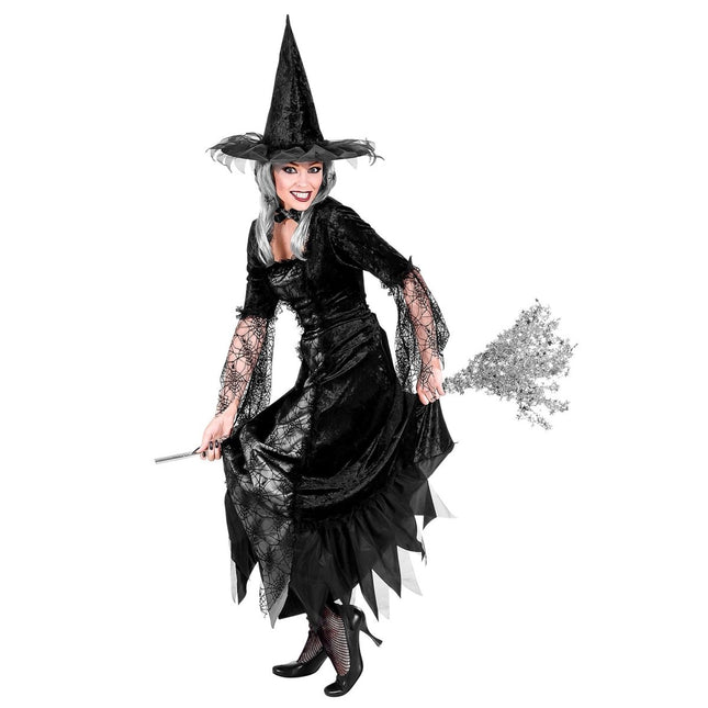 Heks Kostuum Dames Spiderweb van Widmann koop je bij Partywinkel