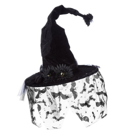 Vleermuis Heksenhoed Zwart Mesh van Wilbers & Wilbers koop je bij Partywinkel