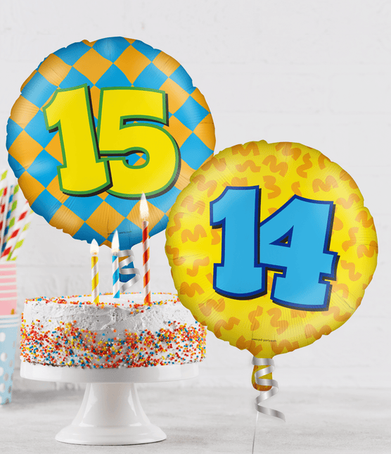 Helium Ballon 25 Jaar Gekleurd Leeg 46cm van Paper Dreams koop je bij Partywinkel