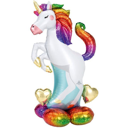 Helium Ballon Eenhoorn Standaard Leeg 1,27m van Anagram koop je bij Partywinkel
