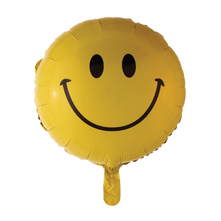 Helium Ballon Emoji Smile 45cm leeg van WeFiesta koop je bij Partywinkel