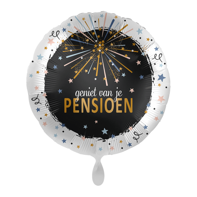 Helium Ballon Geniet van je Pensioen van Premioloon koop je bij Partywinkel